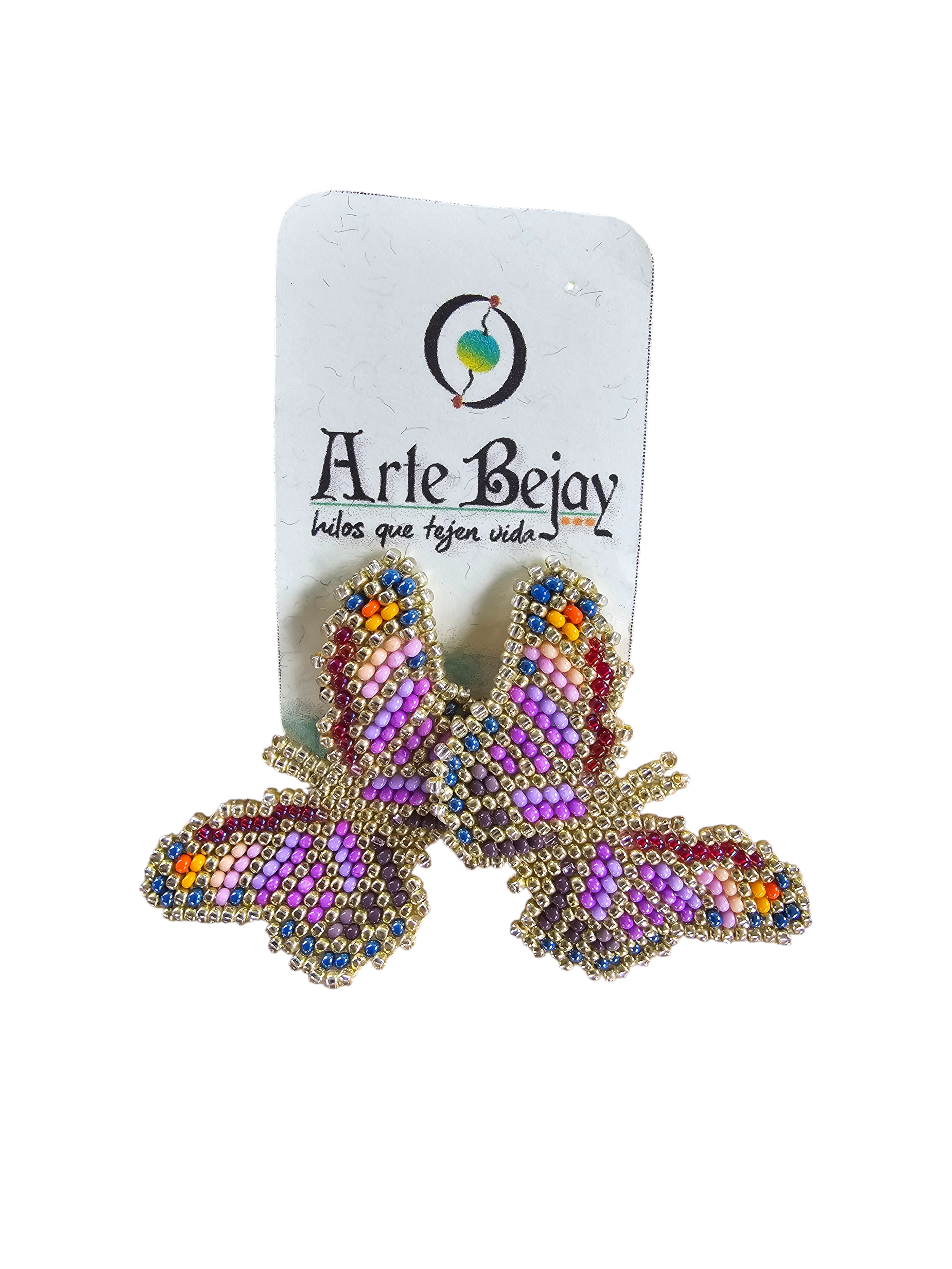 Aretes Mariposas "Hilos que Tejen Vida"