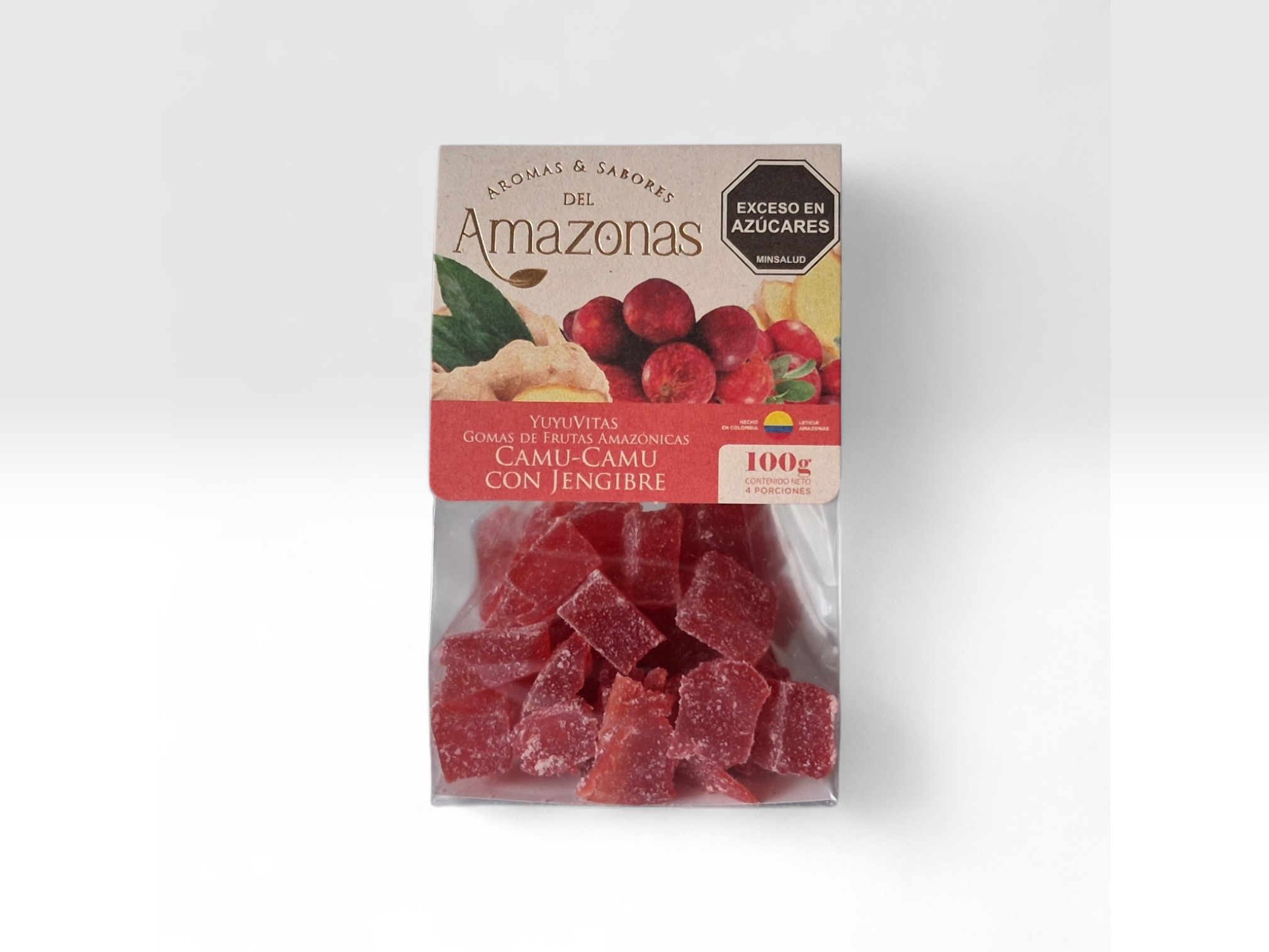 Yuyuvitas - Gomas de  Camu Camu con jengibre 100g