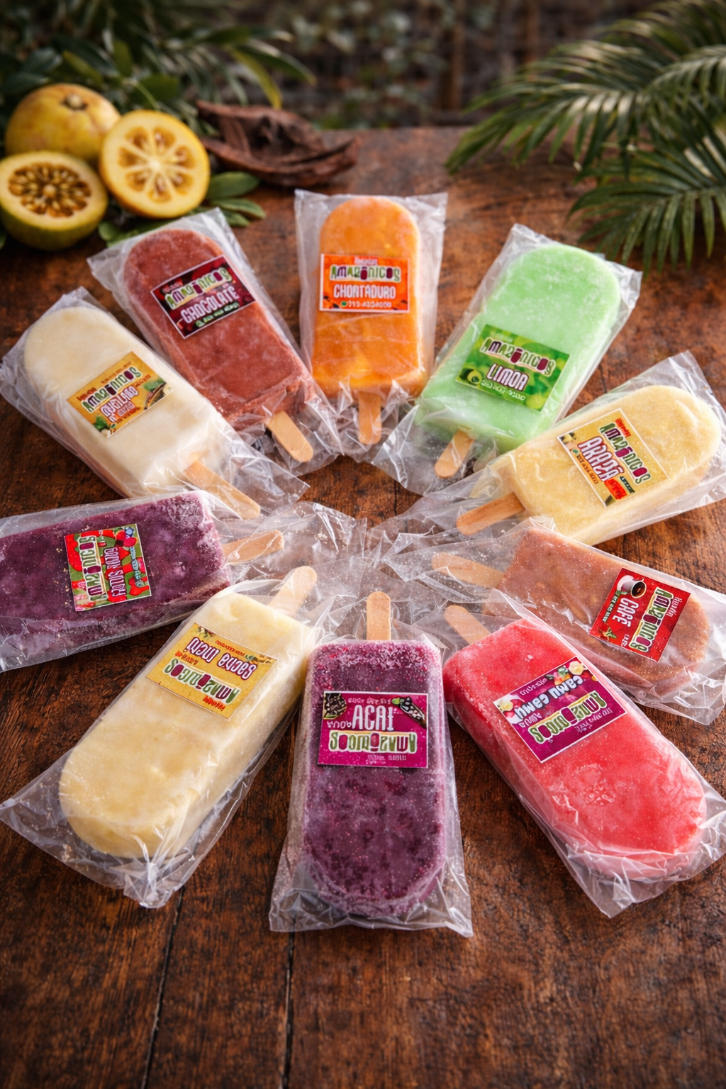 Helado (Paleta) Cremosa de frutos amazónicos x 100g