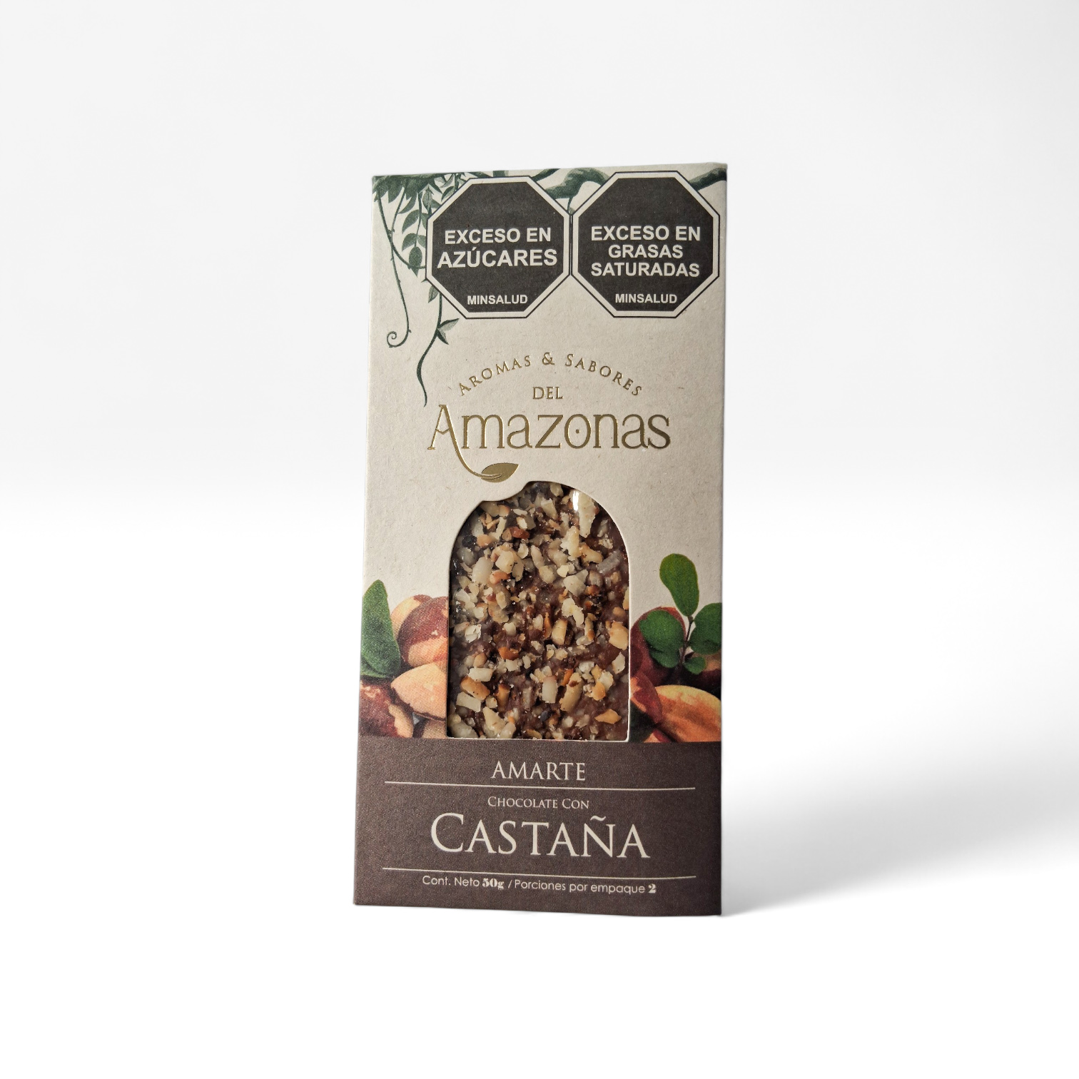 Chocolatina con Castaña 50g