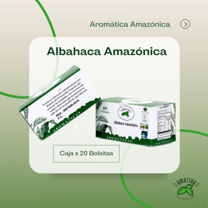 Caja de Aromática Albahaca Amazónica