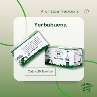 Caja de Aromática Yerbabuena