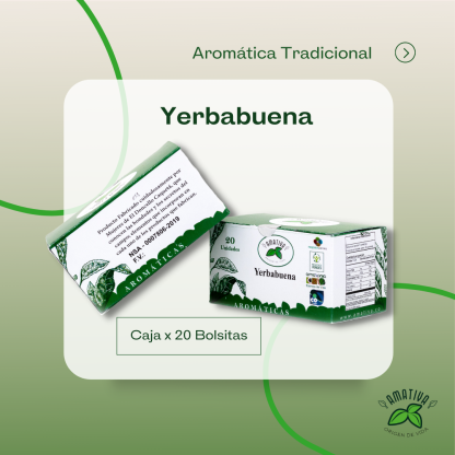 Caja de Aromática Yerbabuena