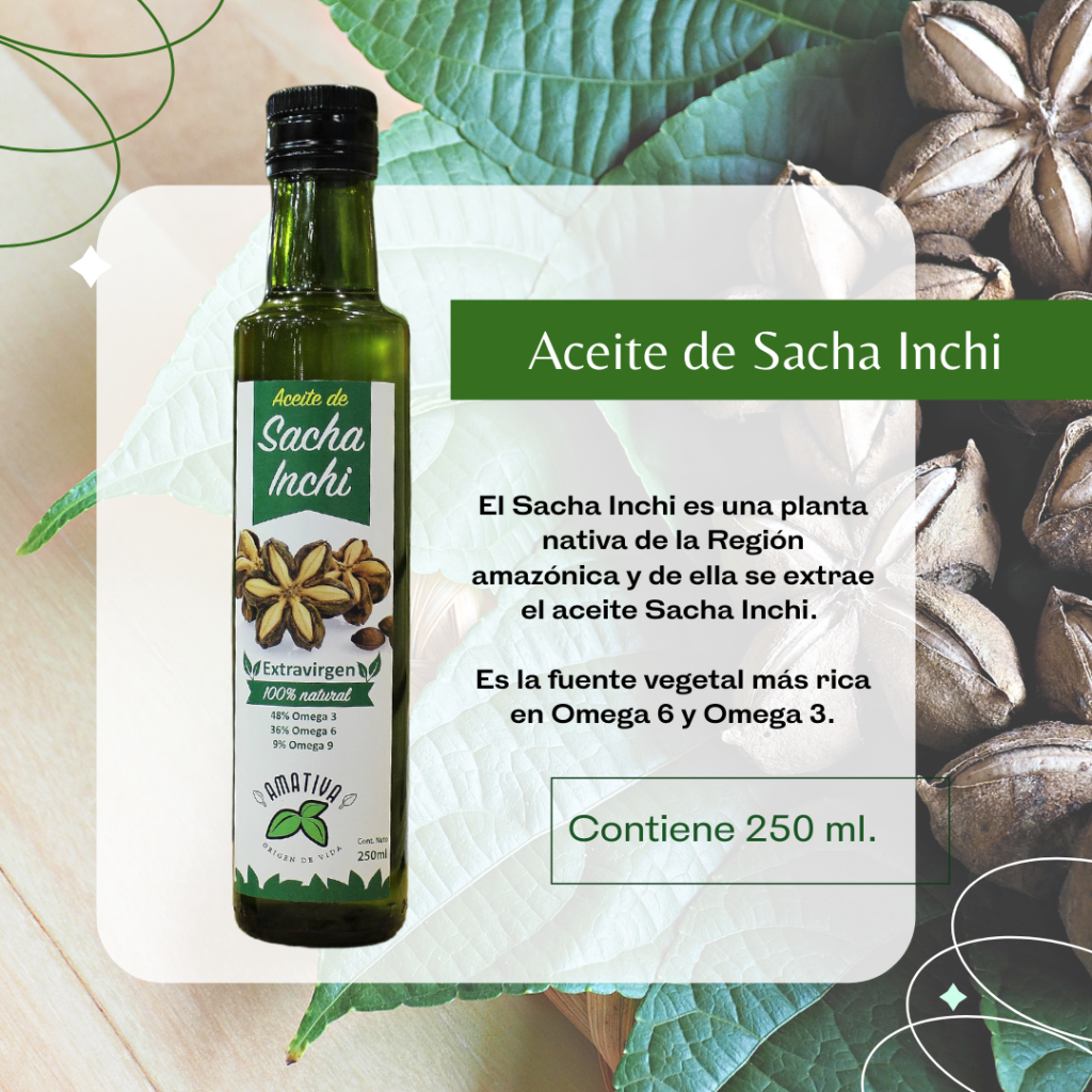 Sacha Incha Aceite de Sacha Inchi – Amazonia Esencia de Vida