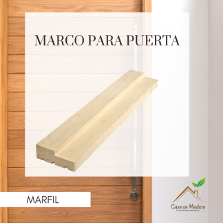 Marco para puerta Marfil