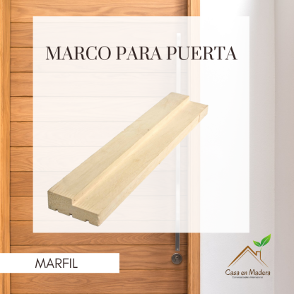 Marco para puerta Marfil